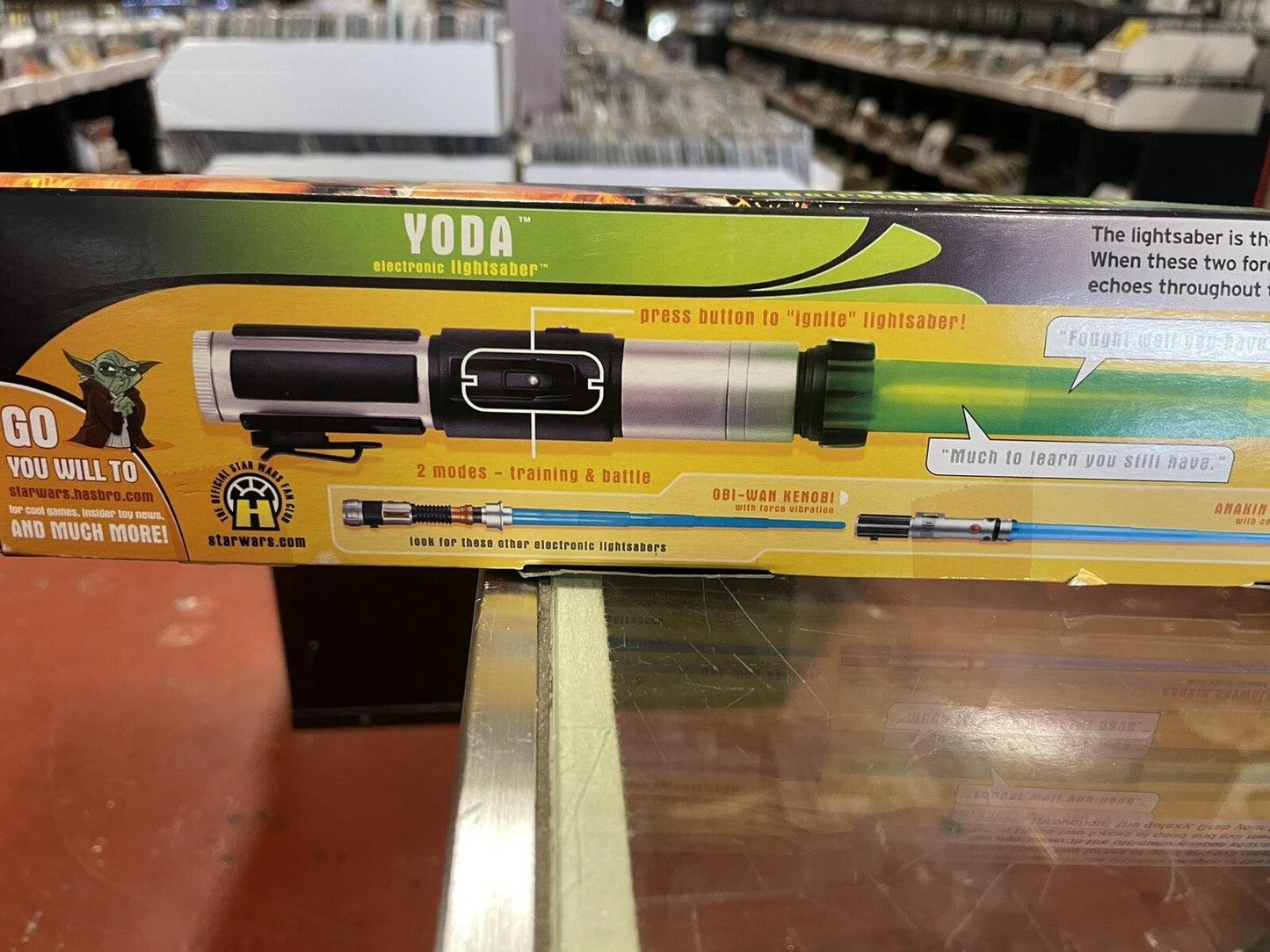 2005 Star Wars Revenge of the Sith Yoda Electronic Lightsaber