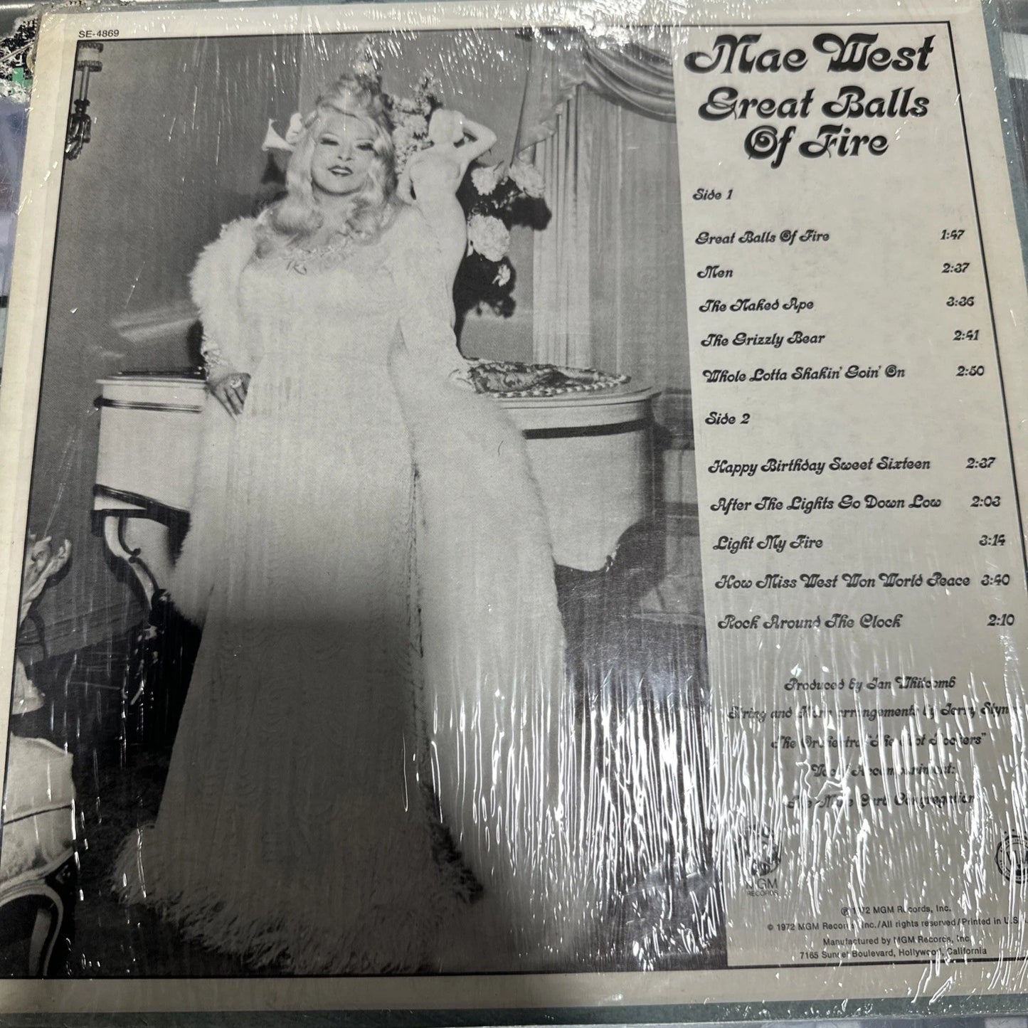 Mae West - Great Balls Of Fire - Vinyl LP Record - Sealed ‘72 LP