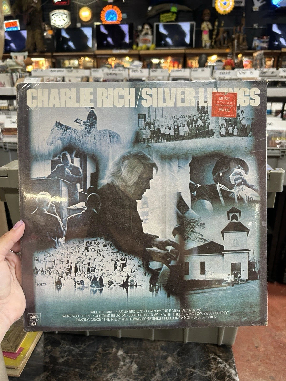CHARLIE RICH Silver Linings LP 1976 Epic Records Canada KE-33545 New Sealed