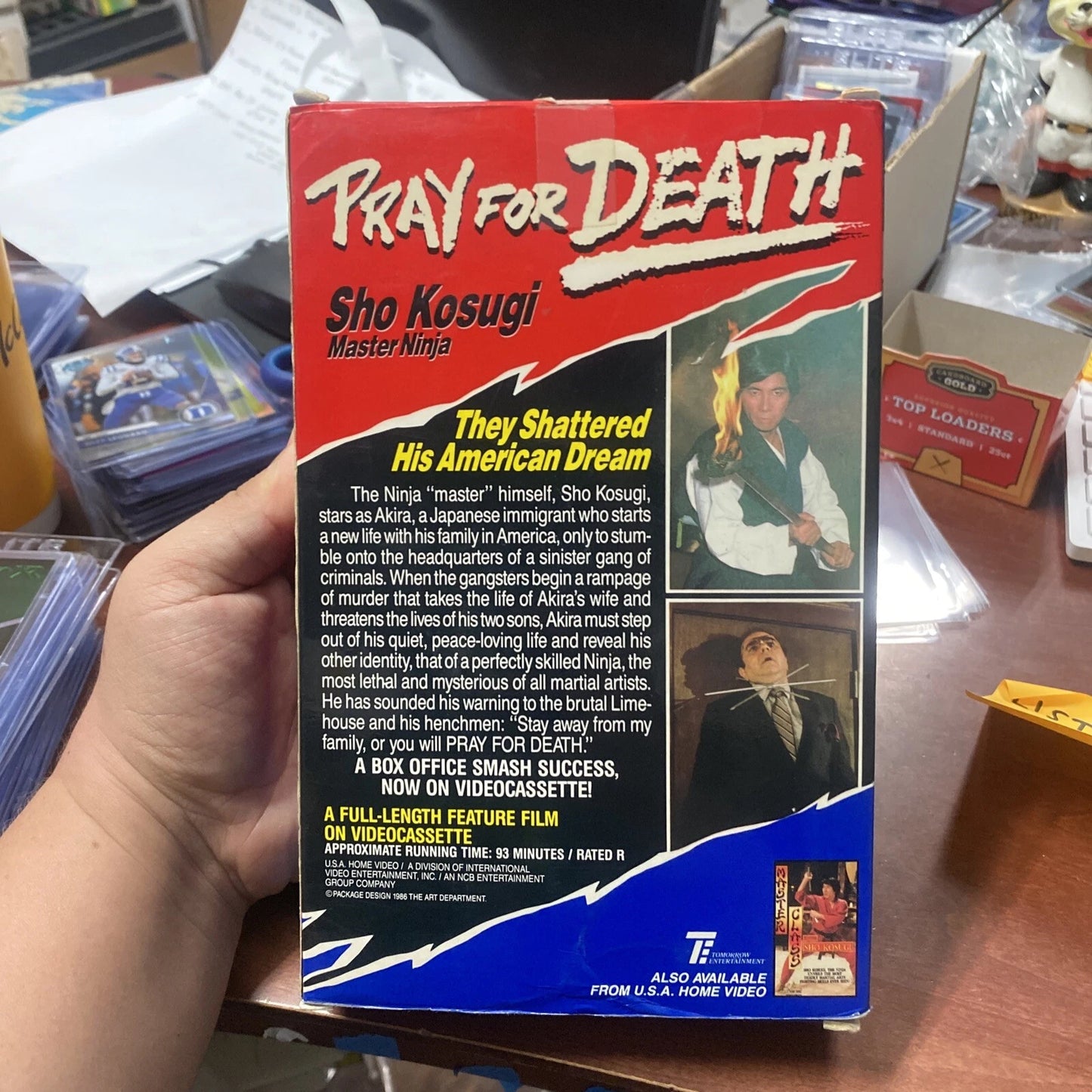 Pray For Death (1986) VHS—U.S.A. Home Video BIG BOX—Martial Arts/Ninja