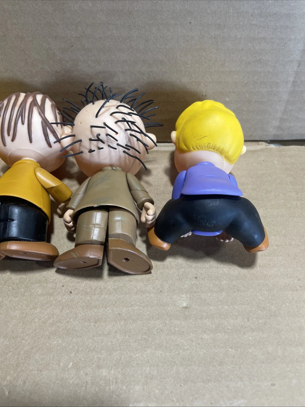 PEANUTS CHARLIE BROWN and GANG 5” Vinyl Action Figure 2002-2003 Vintage Lot Of 6