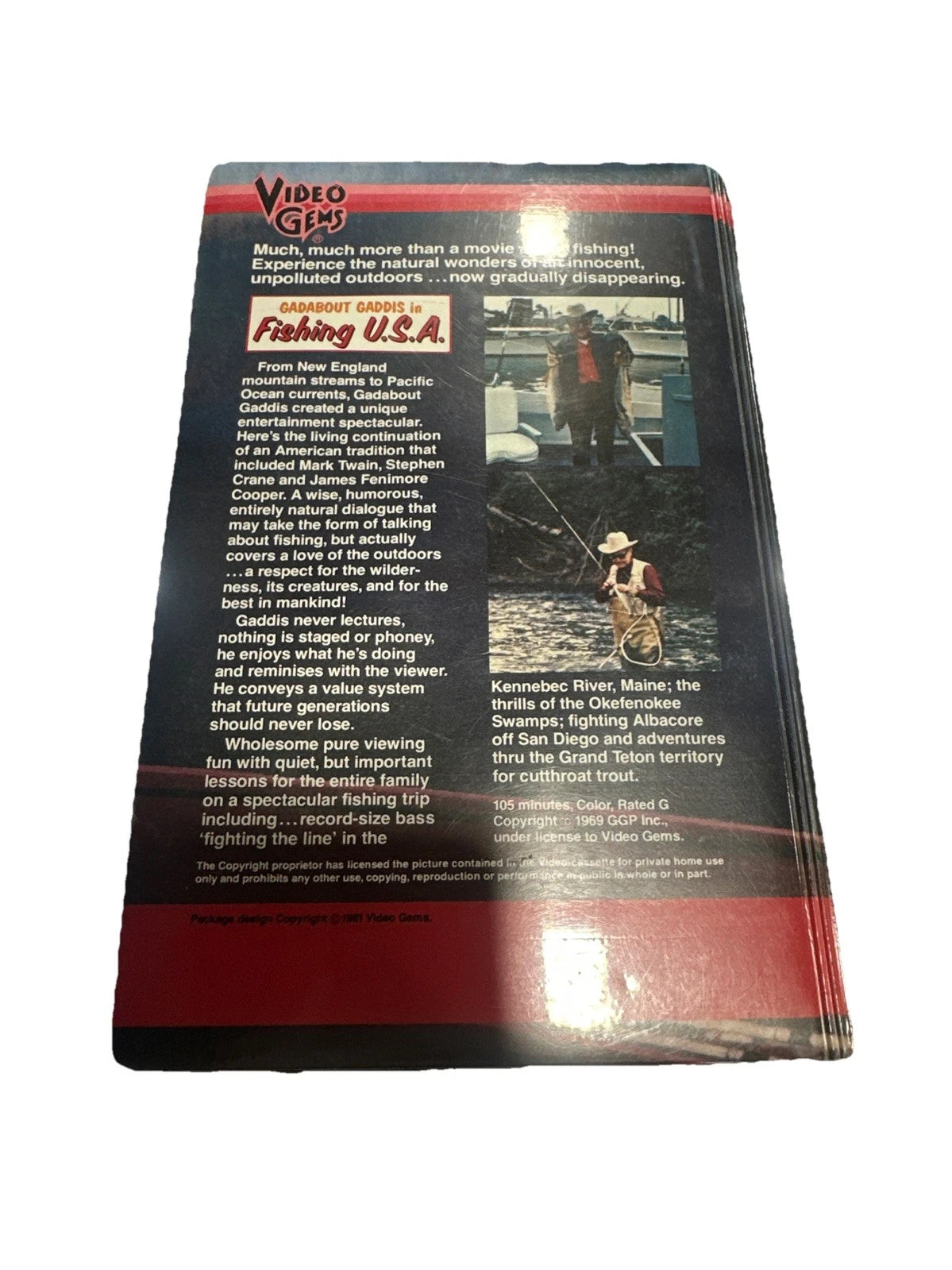 Fishing U.S.A. starring Gadabout Gaddis Video Rare Vhs