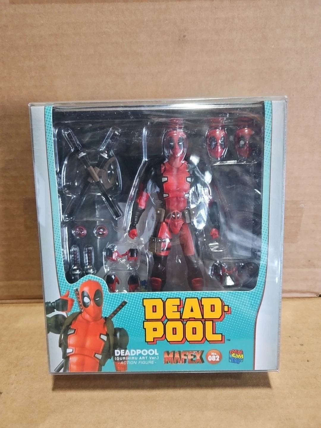 MAFEX No.082 DEADPOOL GURIHIRU ART Ver. Action Figure W Protector