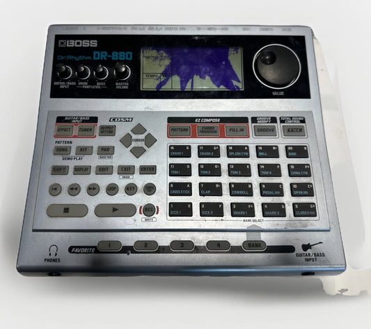 Boss DR-880 Dr Rhythm Drum Machine Percussion Bass SRX Roland Beats Needs Screen