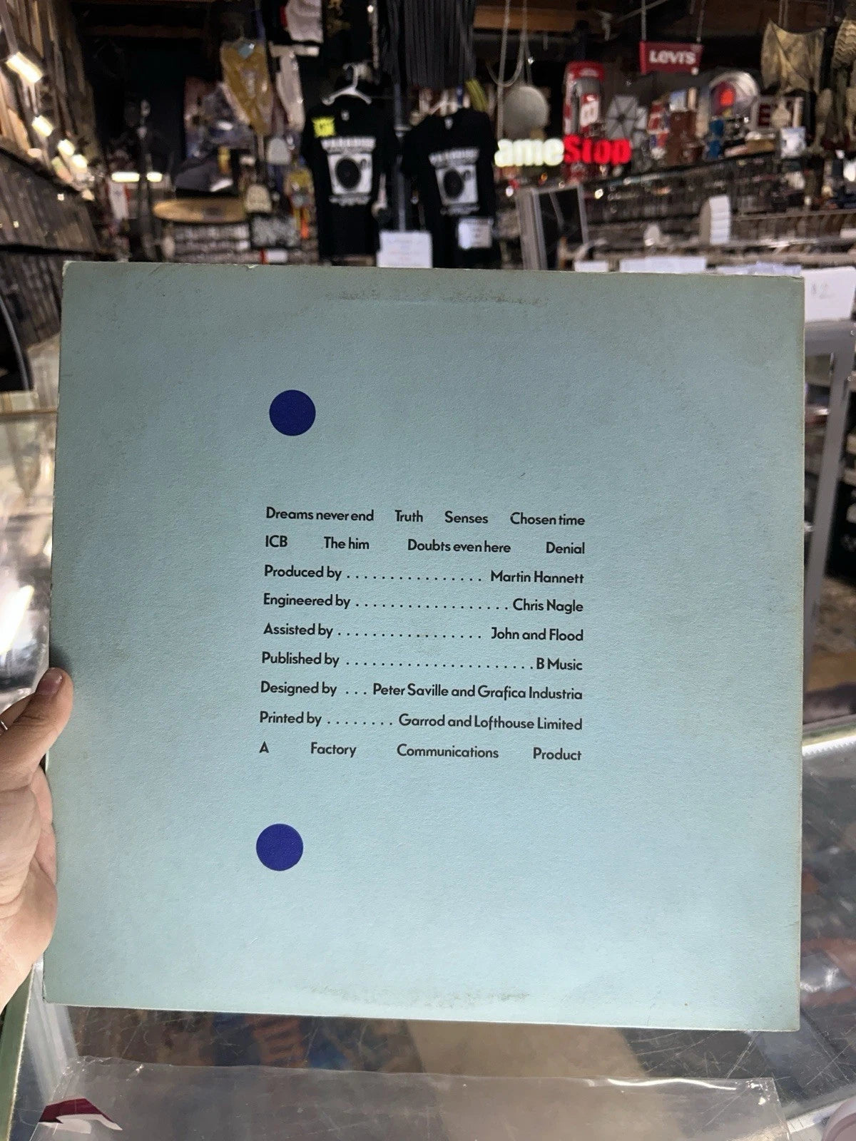 New Order Movement 1 FACT 50 Original 1981 A2/B2 Townhouse.