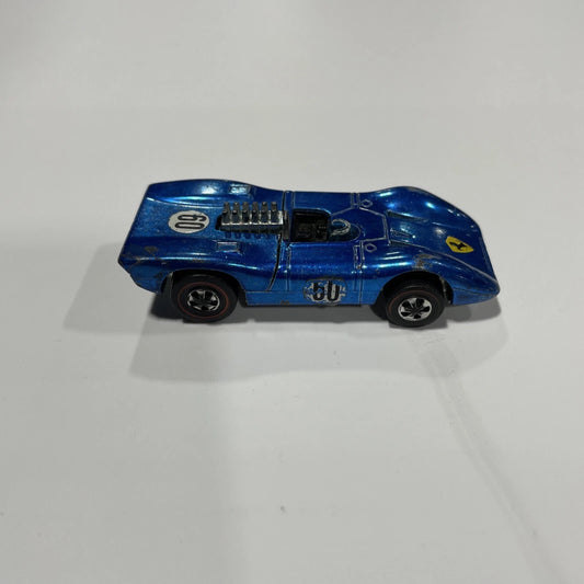 HOT WHEELS REDLINE 1969 FERRARI 312P BLUE VINTAGE RARE REDLINES