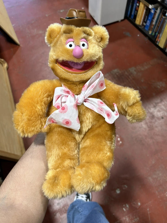 Vintage 1989 Muppets Fozzie Fozzy Bear Plush Doll Original Authentic 12" Toy