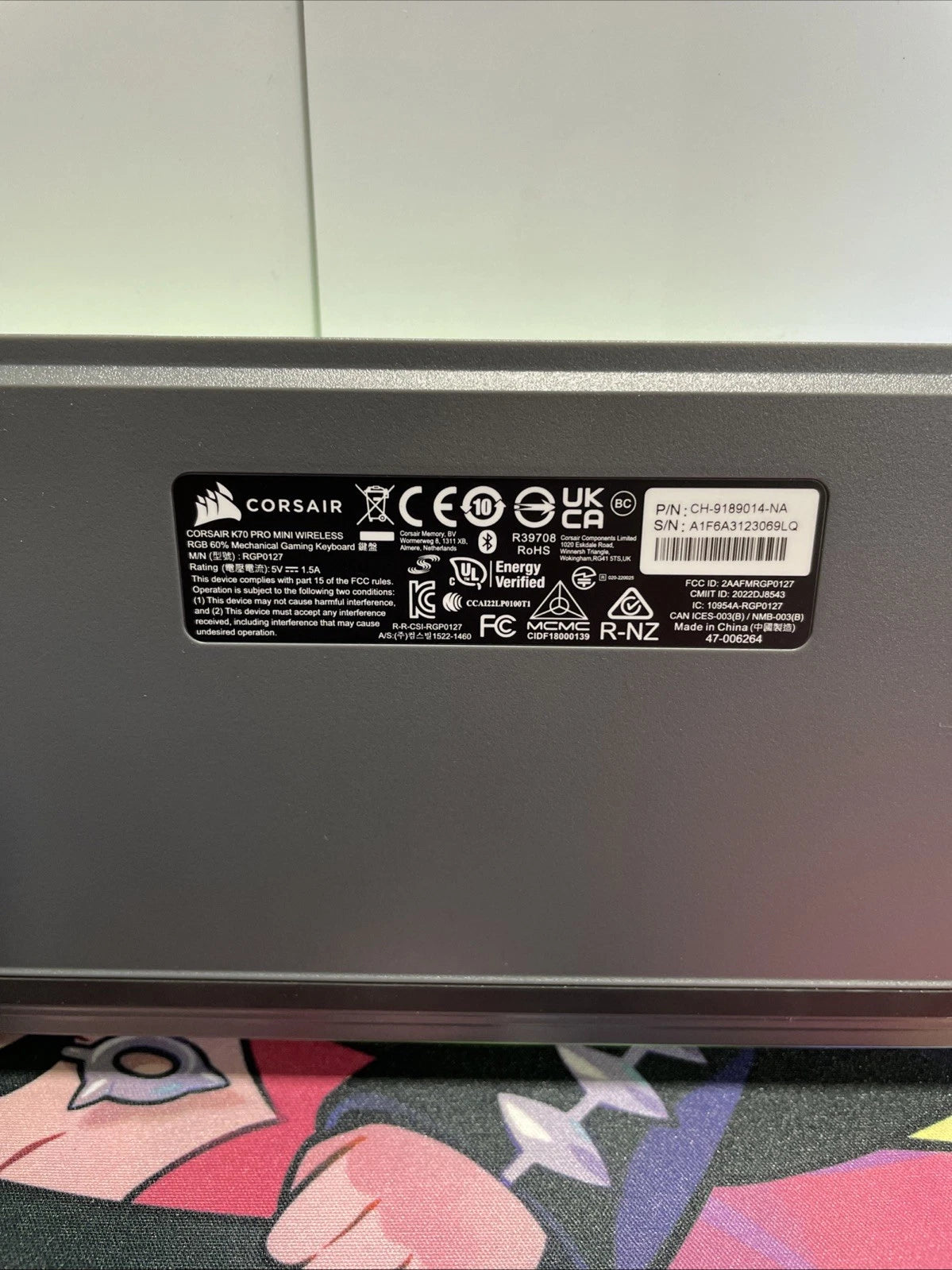 Corsair K70 Pro Mini Wireless Keyboard