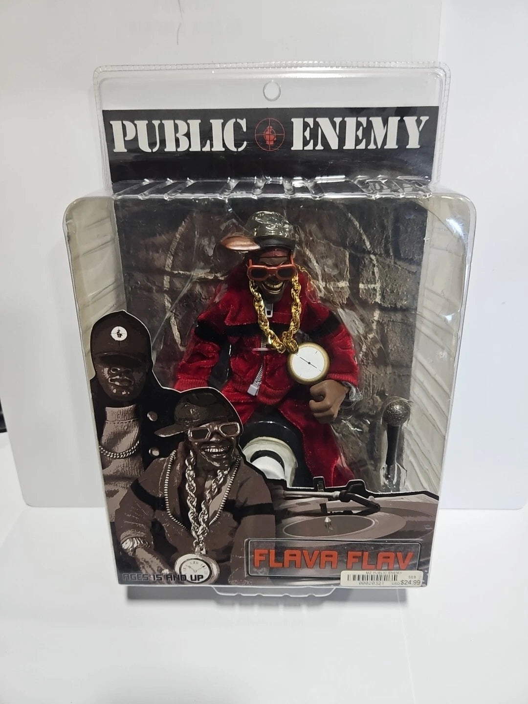 Flavor Flav Public Enemy Hip Hop 9" Figure Statue Figurine MEZCO