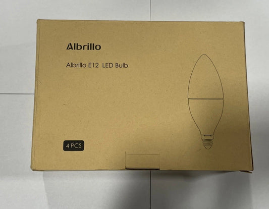 Albrillo E12 Bulb 4 Pcs Candelabra LED Bulbs, Model ￼LL-LB7