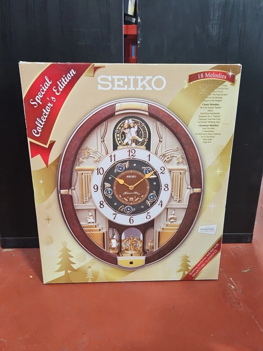 SEIKO Golden Trumpet Melodies In Motion Wall Clock Special Edition 18 Melodies