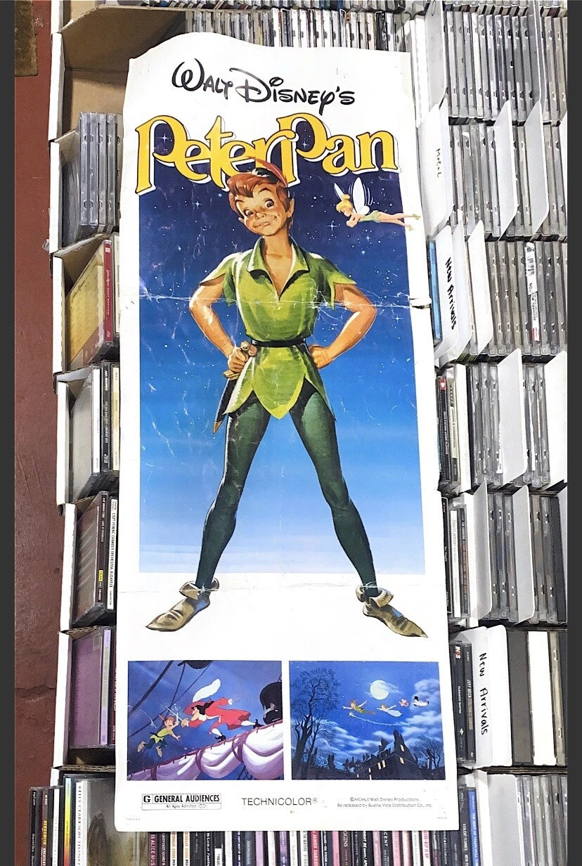 Original Peter Pan Walt Disney 14x36 Movie Poster 1982