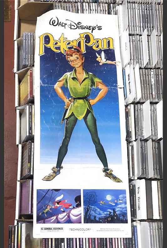 Original Peter Pan Walt Disney 14x36 Movie Poster 1982