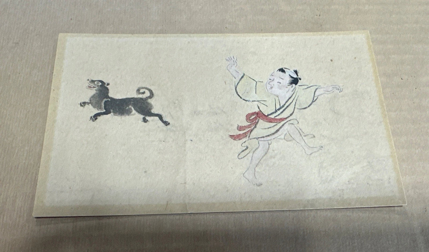 Japanese SHIKISHI art painting Thin drawing paper Vintage Unknown Era