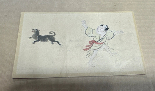 Japanese SHIKISHI art painting Thin drawing paper Vintage Unknown Era