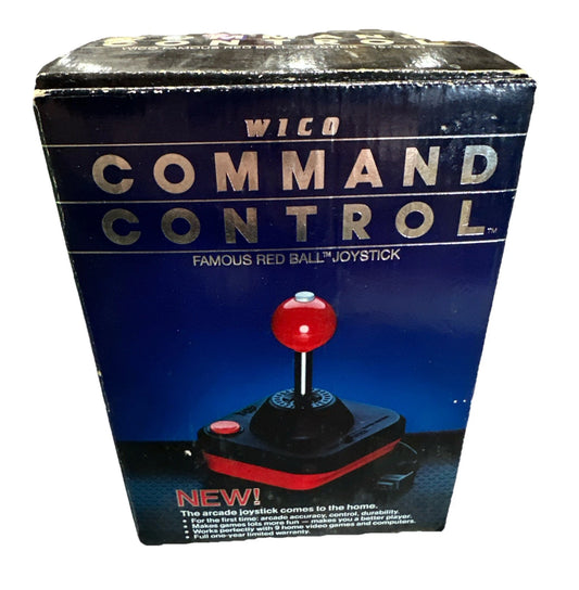 Wico Command Control Famous Red Ball Atari Joystick w/ Box & Instructions READ