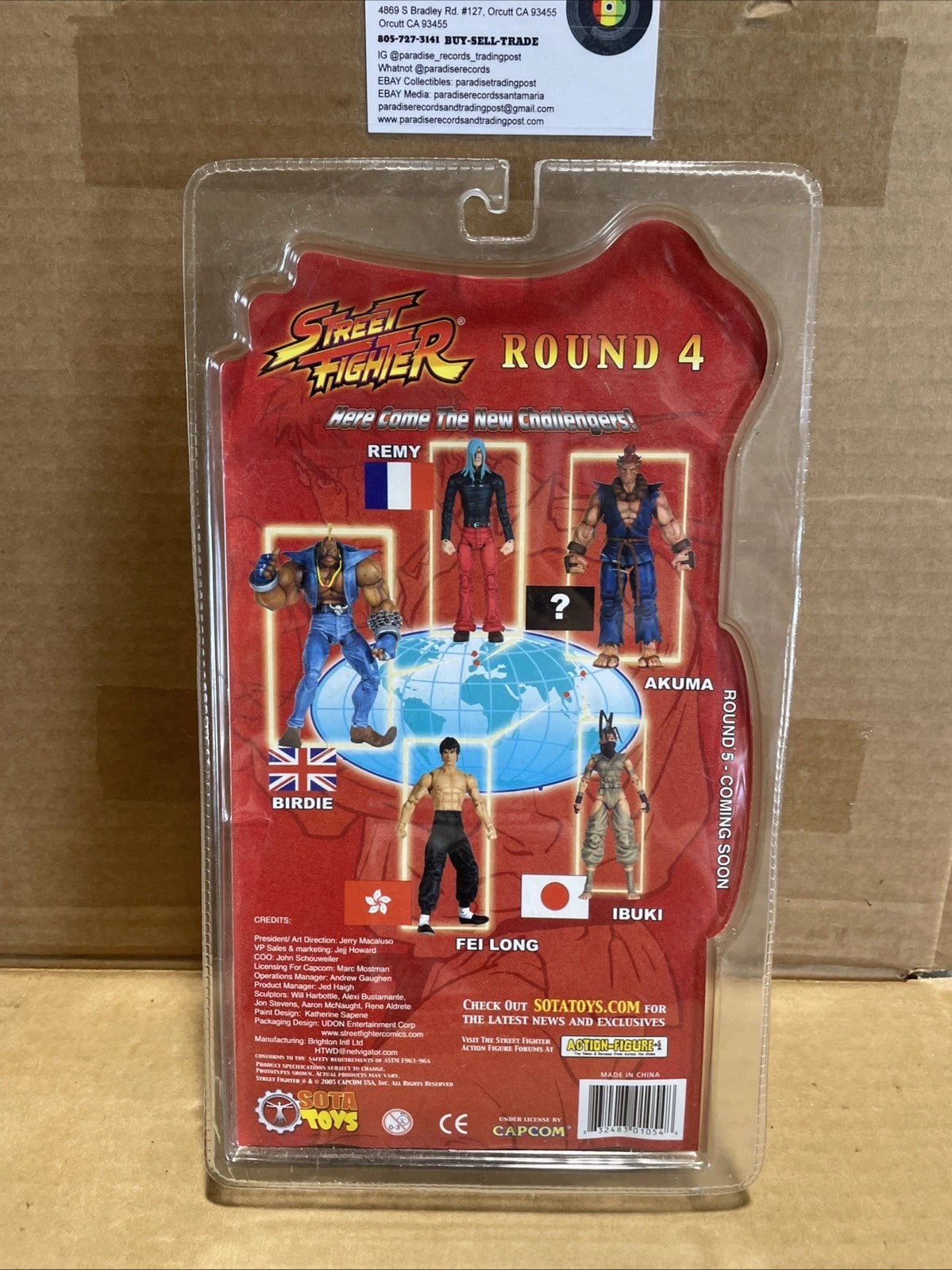 Street Fighter Fei Long Action Figure 2004 SOTA Capcom