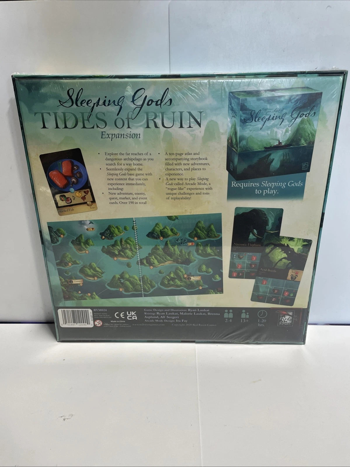 Red Raven Sleeping Gods Primeval Peril/ Tides Of Ruin/ Dungeons Board Game