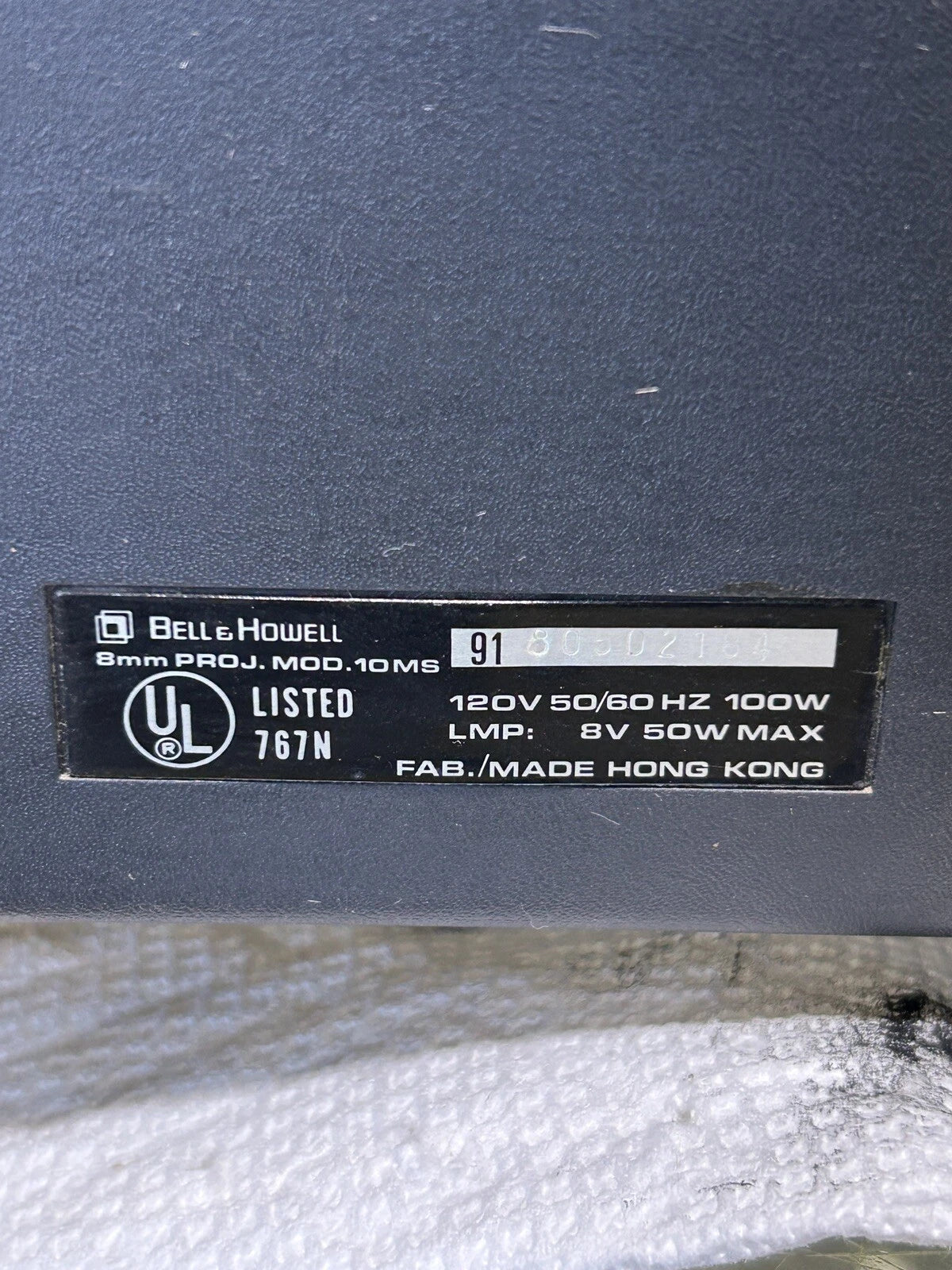 Vintage Bell & Howell 10MS Dual Eight Super 8 Movie Projector AS IS