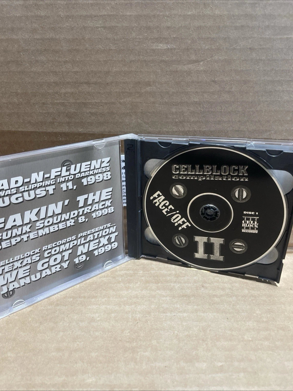 Cellblock Compilation Face/Off (1998 2 Disc CD) Various Artist Rare OOP Rap