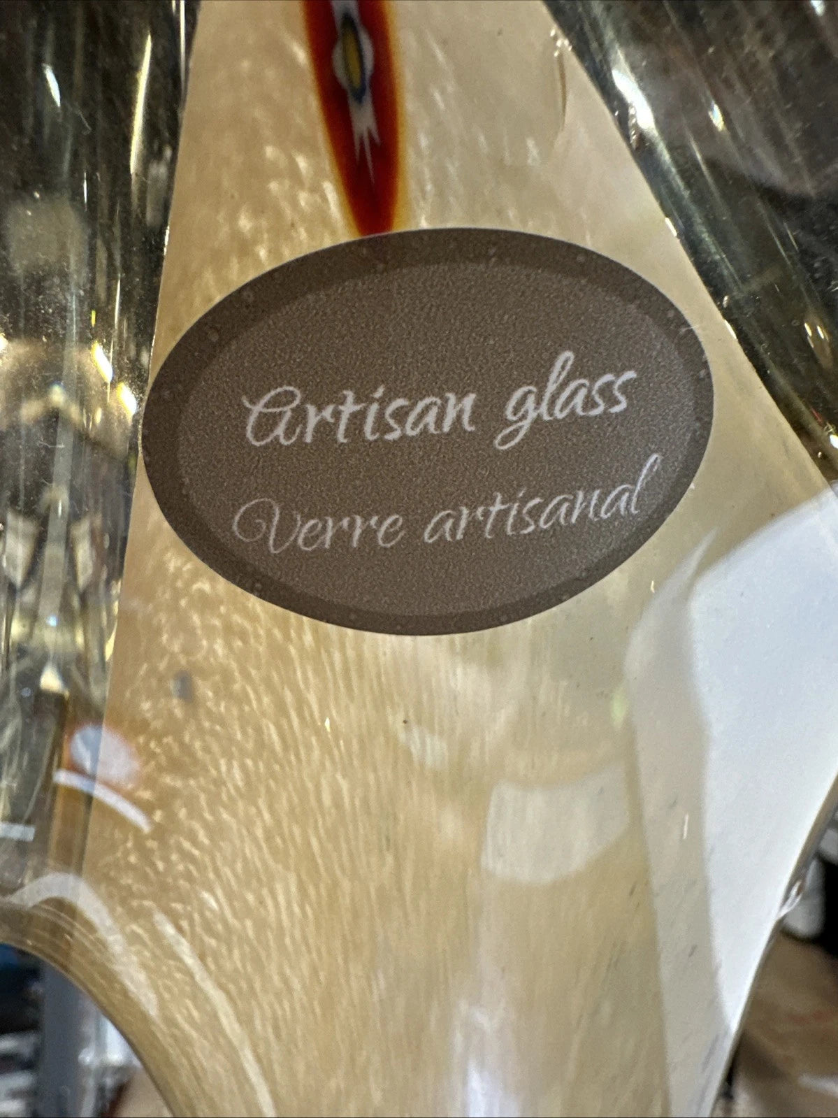 LG VINTAGE MURANO LAVORAZIONE MILLEFIORI ART GLASS VASE ARTISAN GLASS