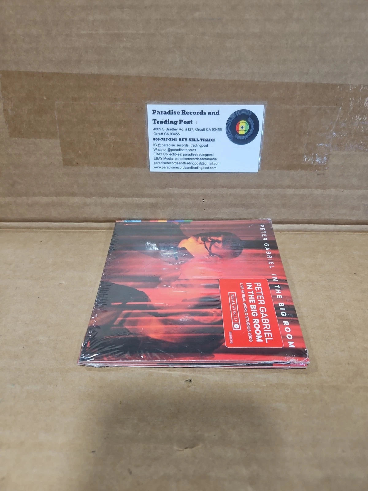 Peter Gabriel In The Big Room CD Brand New