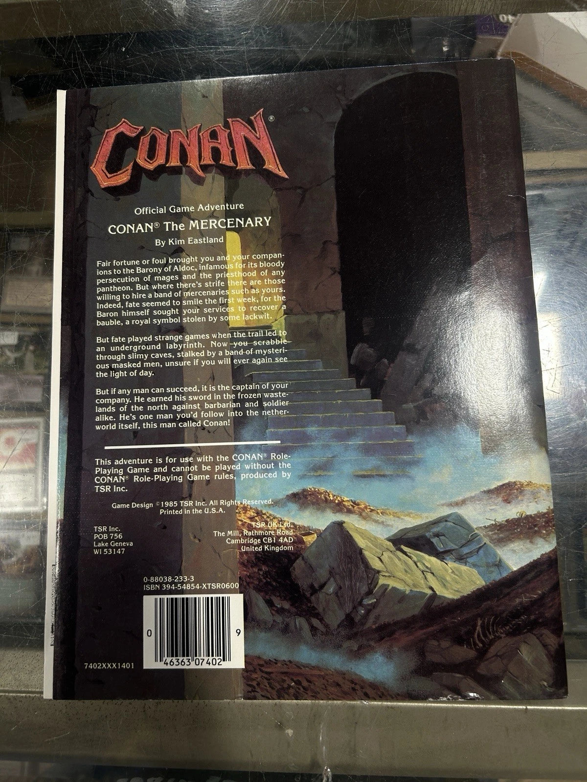 Conan The Mercenary CN2 1985 Dungeons Dragons Kim Eastland TSR 7402 Barbaria