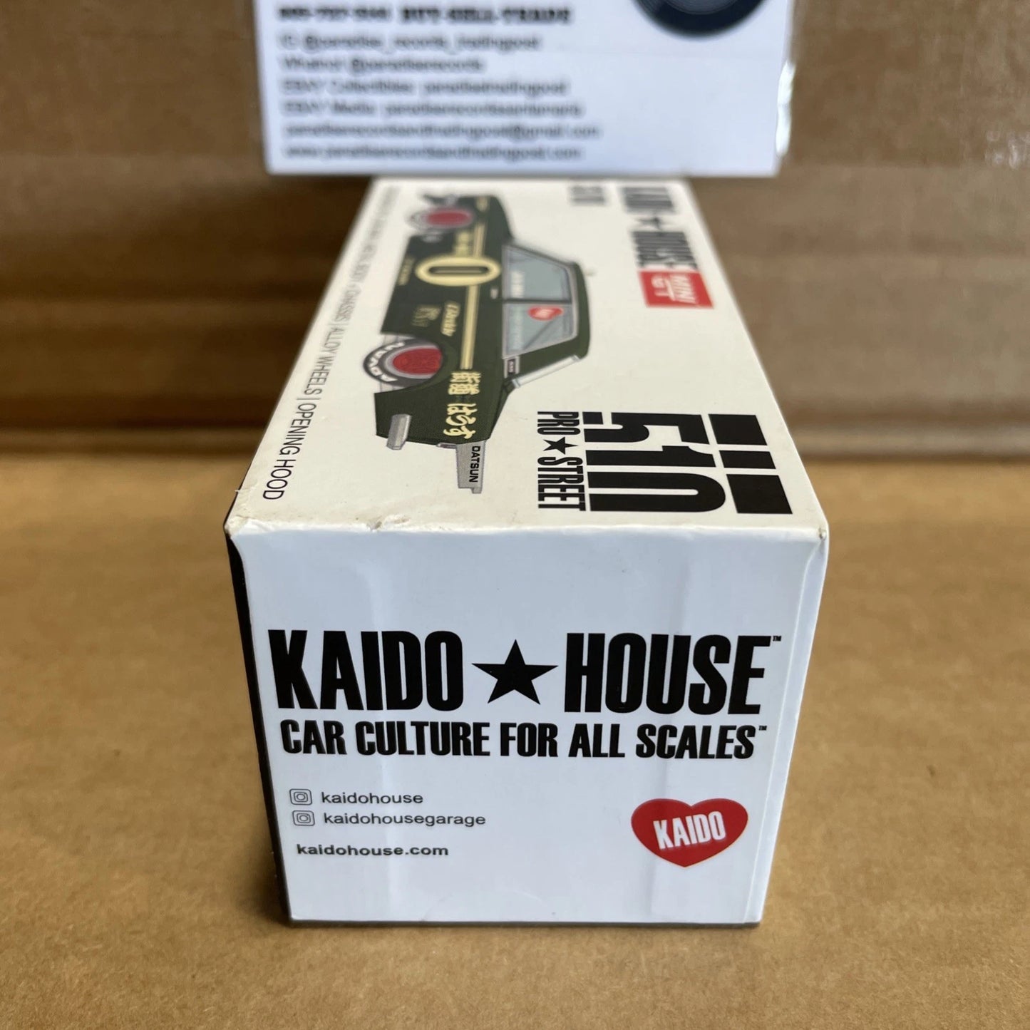 Kaido House Datsun 510 Pro Street S1/01 Mini GT 1:64 Scale OG Green Open Box