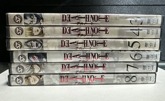 Death Note Vol 3-8 DVD Lot Shonen Jump Viz Media Entire Series
