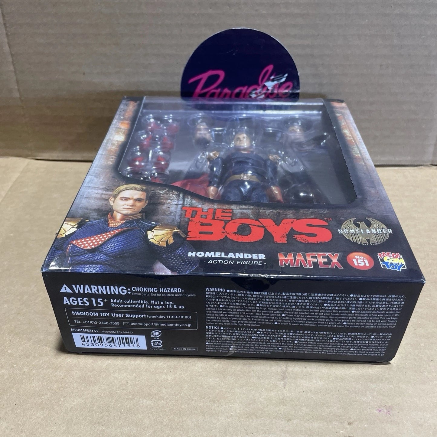 Medicom Toy The Boys MAFEX No.151 Homelander Action Figure Open Box