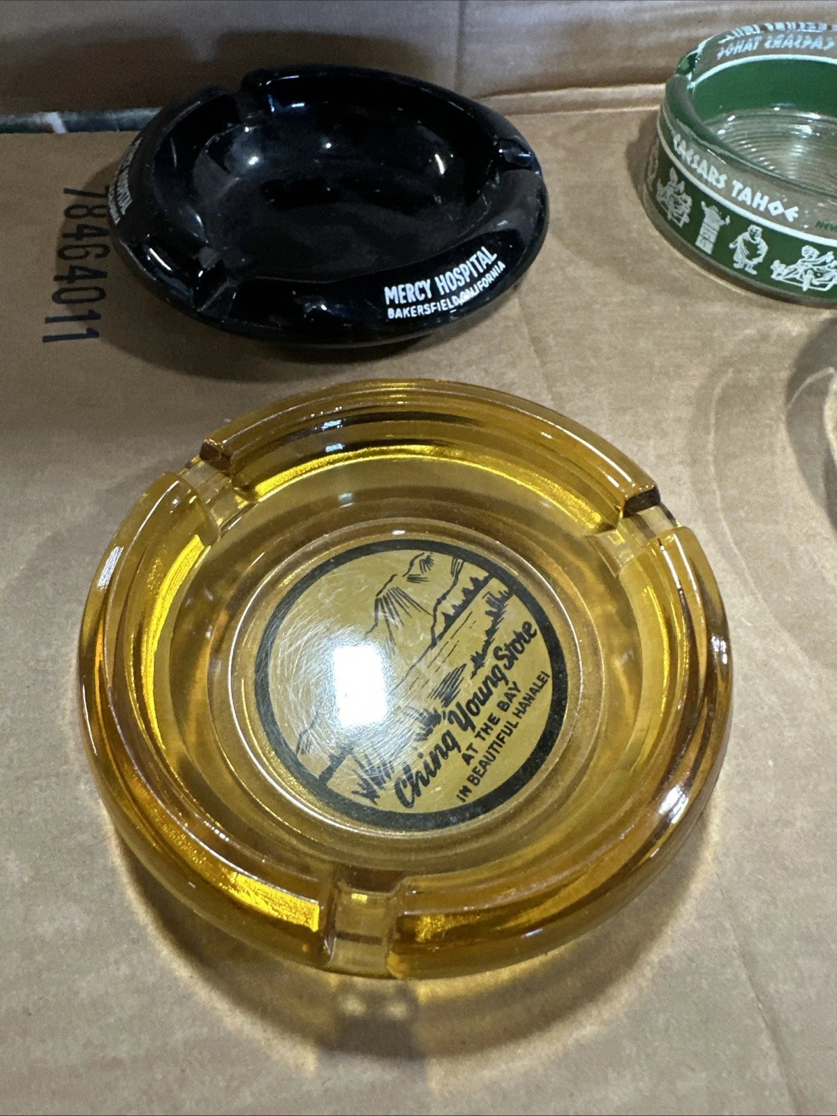Vintage Glass Ashtray Lot 13 California Nevada Lot