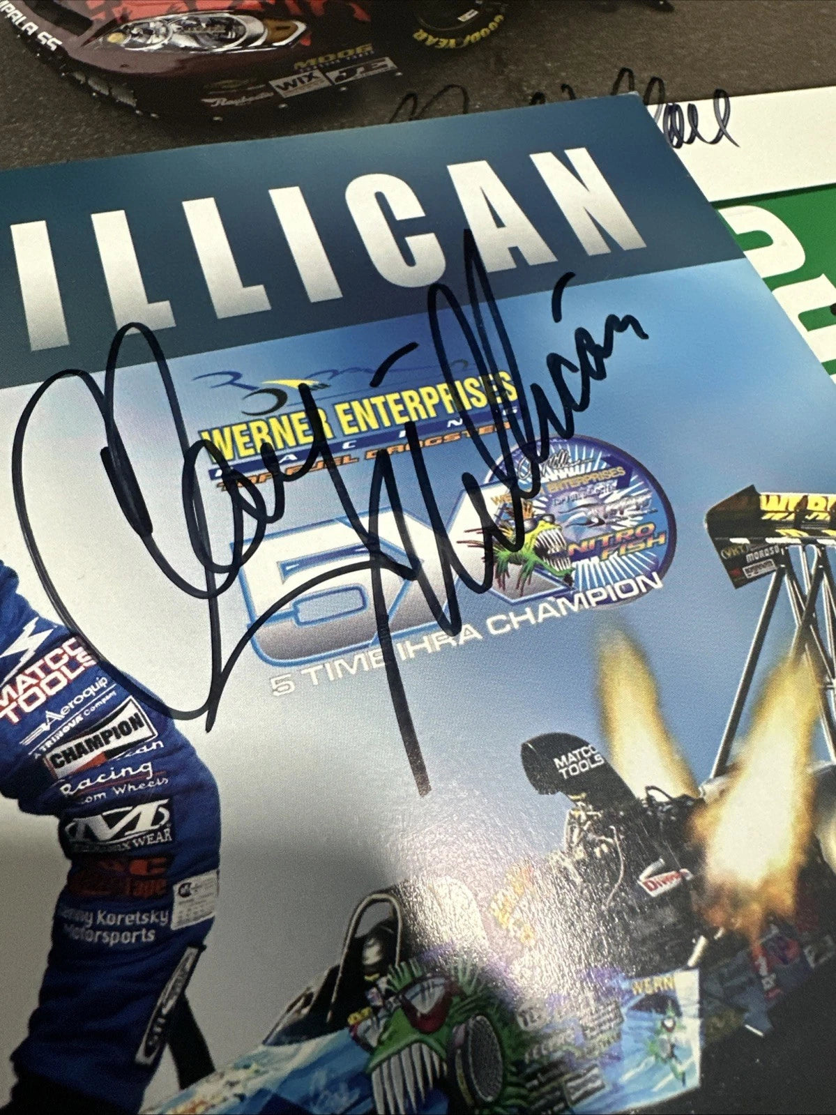 NASCAR Autographed Hero Card Lot Of 12 Autographs Robert Height Clay Millican