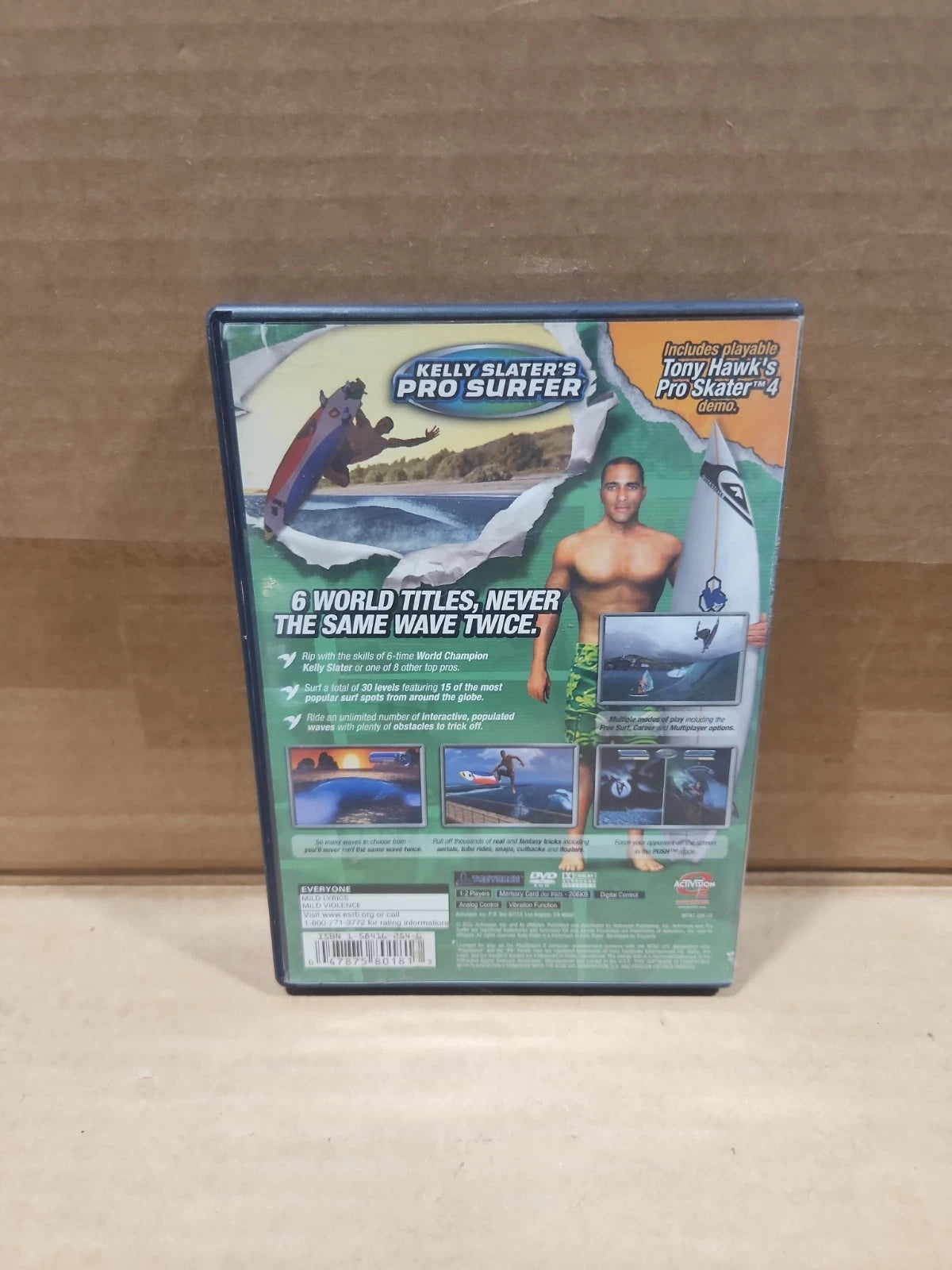 Kelly Slater's Pro Surfer (Sony PlayStation 2, 2002) Complete Tested