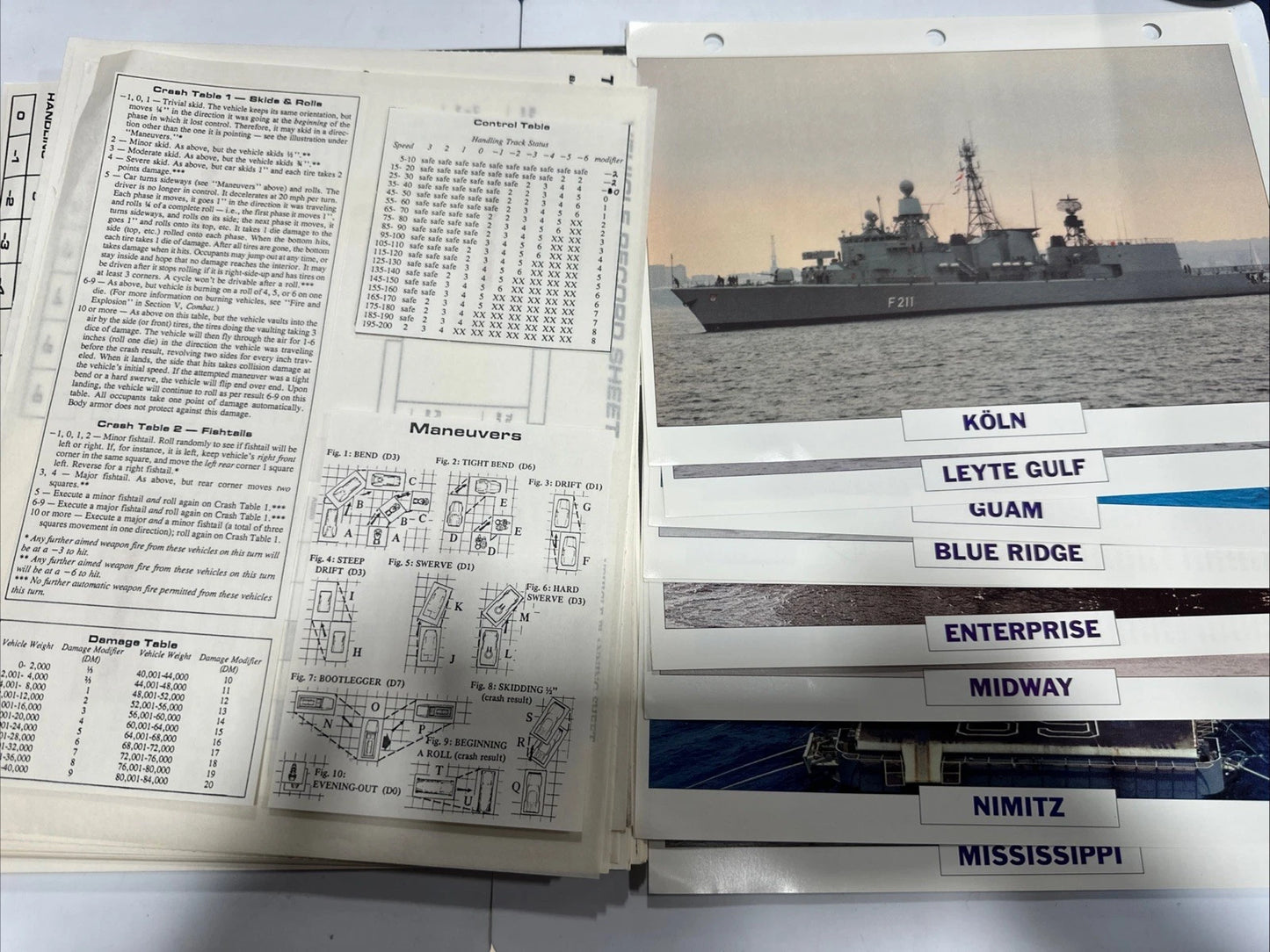 Steve Jackson CAR WARS Games Lot Car Wars Game Misc. Booklets Blueprints Papers