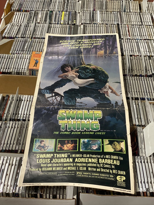 The Swamp Thing Original Adrienne Barbeau Insert Movie Poster