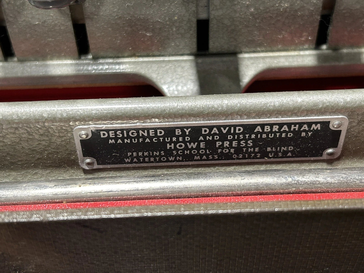 Perkins Brailler David Abraham