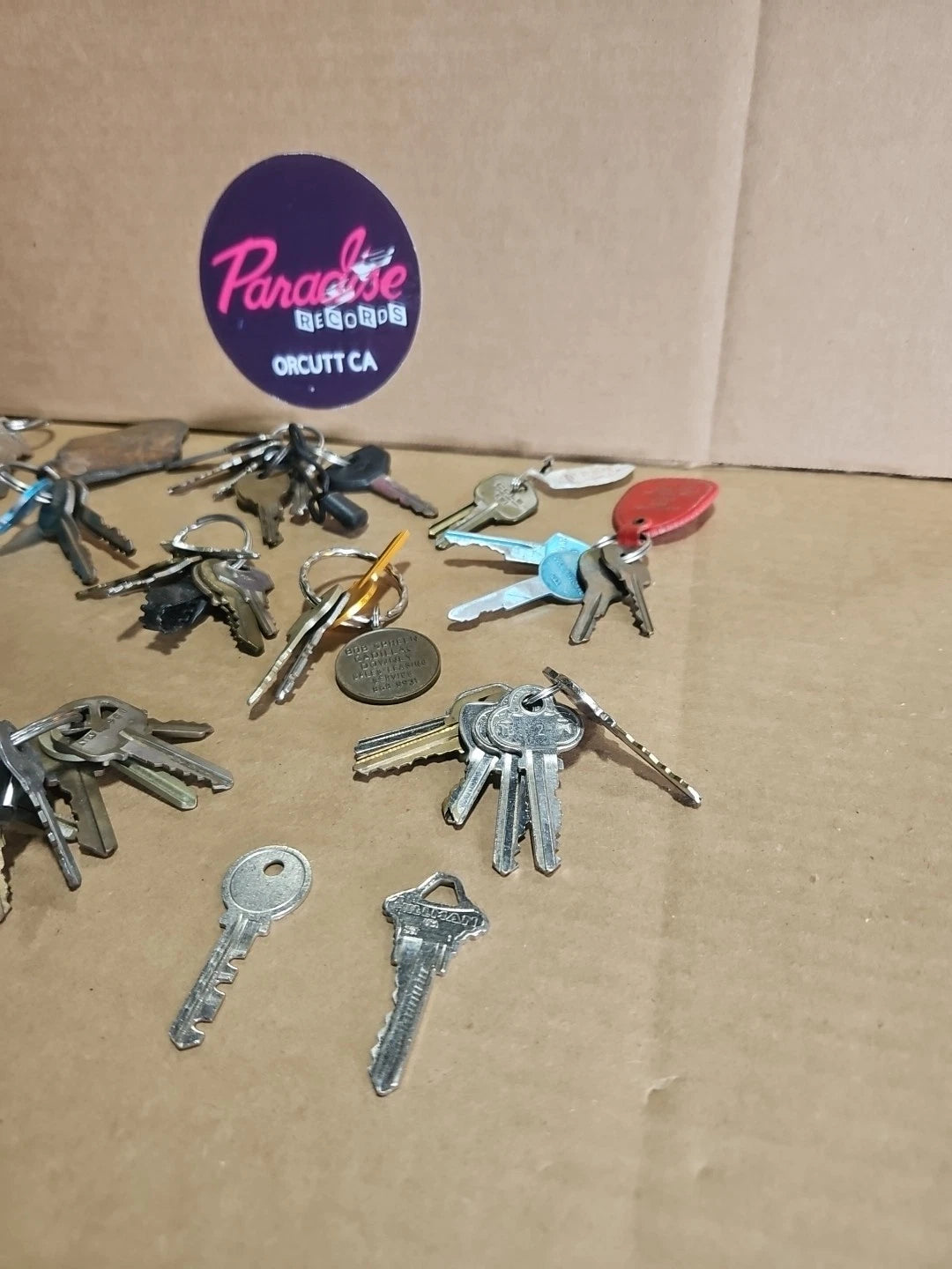 Vintage Keys Random Lot Of Keys With Rings Vintage Rare