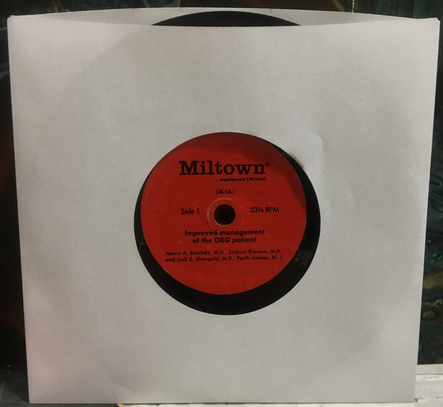 Improved Management Of The OBG Patient 7” Record M-1