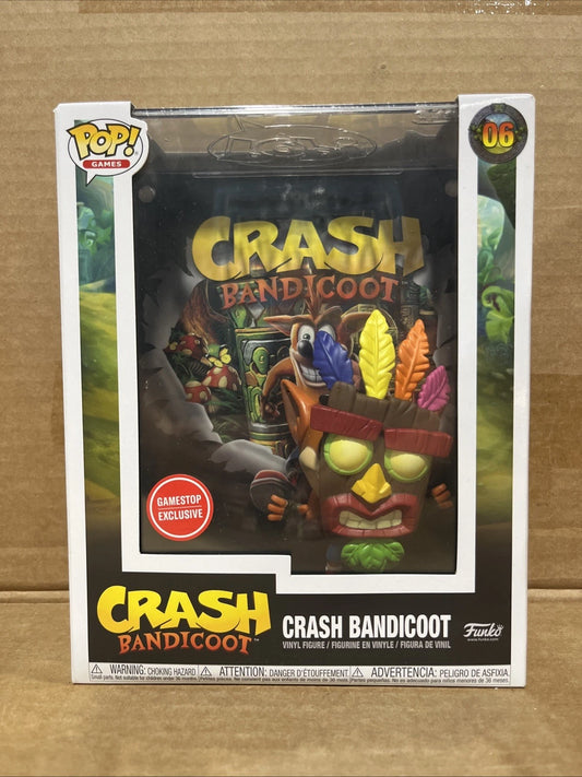 Funko Pop Game Cover Crash Bandicoot 06 GameStop Exclusive Vinyl Figure New