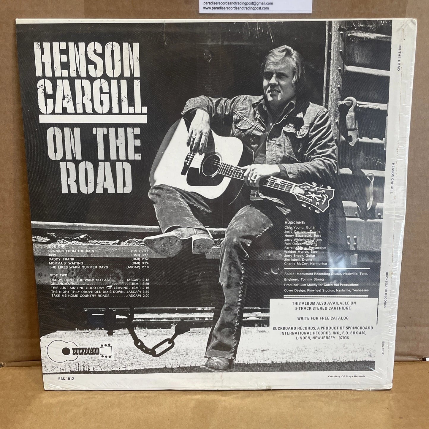 NEW Sealed HENSON CARGILL On The Road 1972 BUCKBOARD BBS 1012 Lp VINYL RECORD