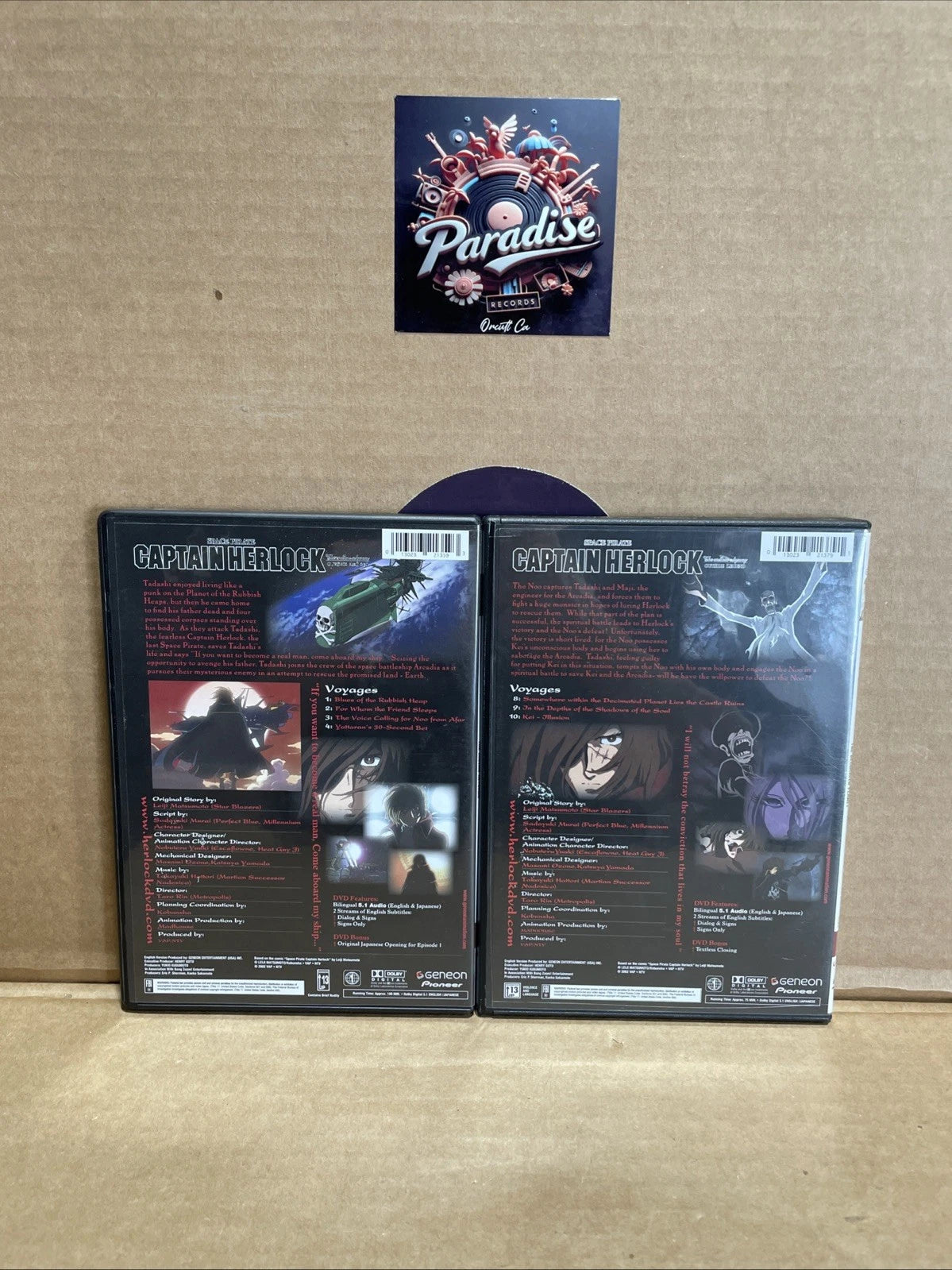 Space Pirate CAPTAIN HERLOCK The Legend Returns + The Decimated Planet DVD 2004