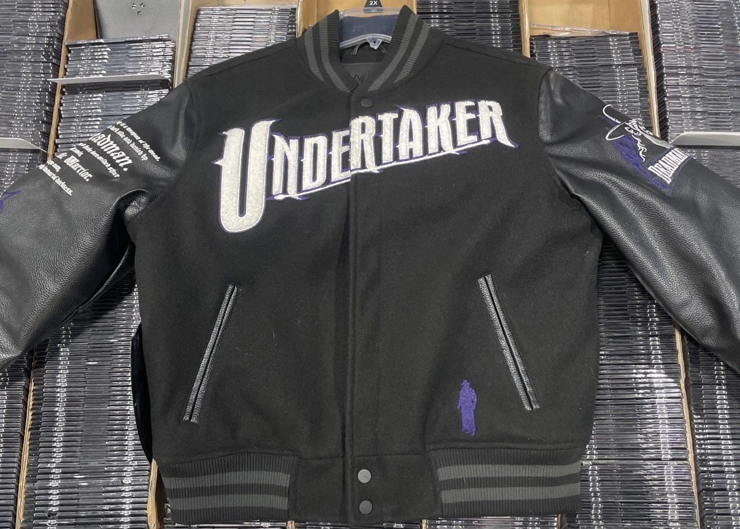 Undertaker Varsity Letterman Jacket Men’s Size Small WWE x SP