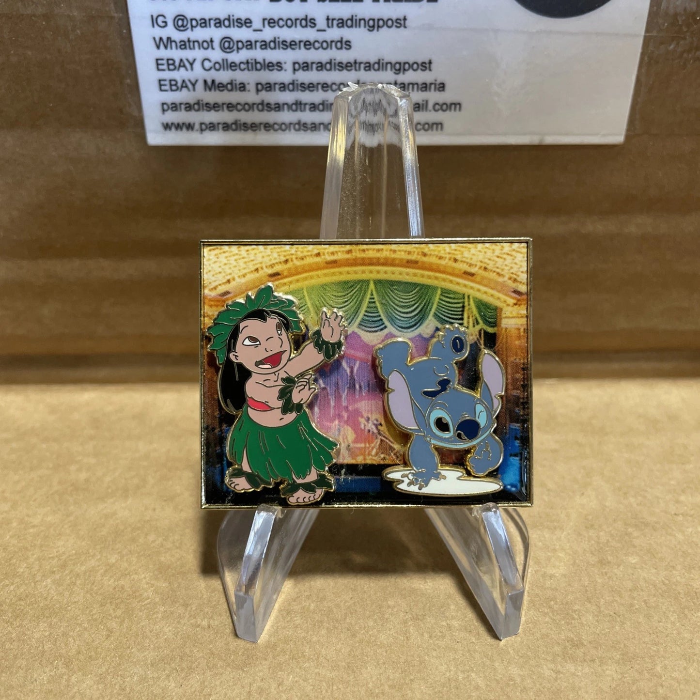 Disney DSF DSSH Lilo and Stitch Hula On El Capitan Theatre Stage LE 300 Pin
