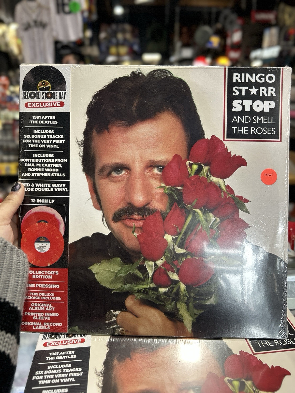 RINGO STARR (BEATLES) STOP & SMELL THE ROSES - RSD 180g *SEALED* RED DOUBLE LP