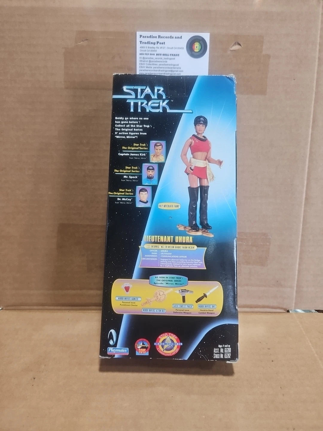 Star Trek Lieutenant Uhura 9” Playmates Action Figure 1998 KB Toys Exclusive Vtg