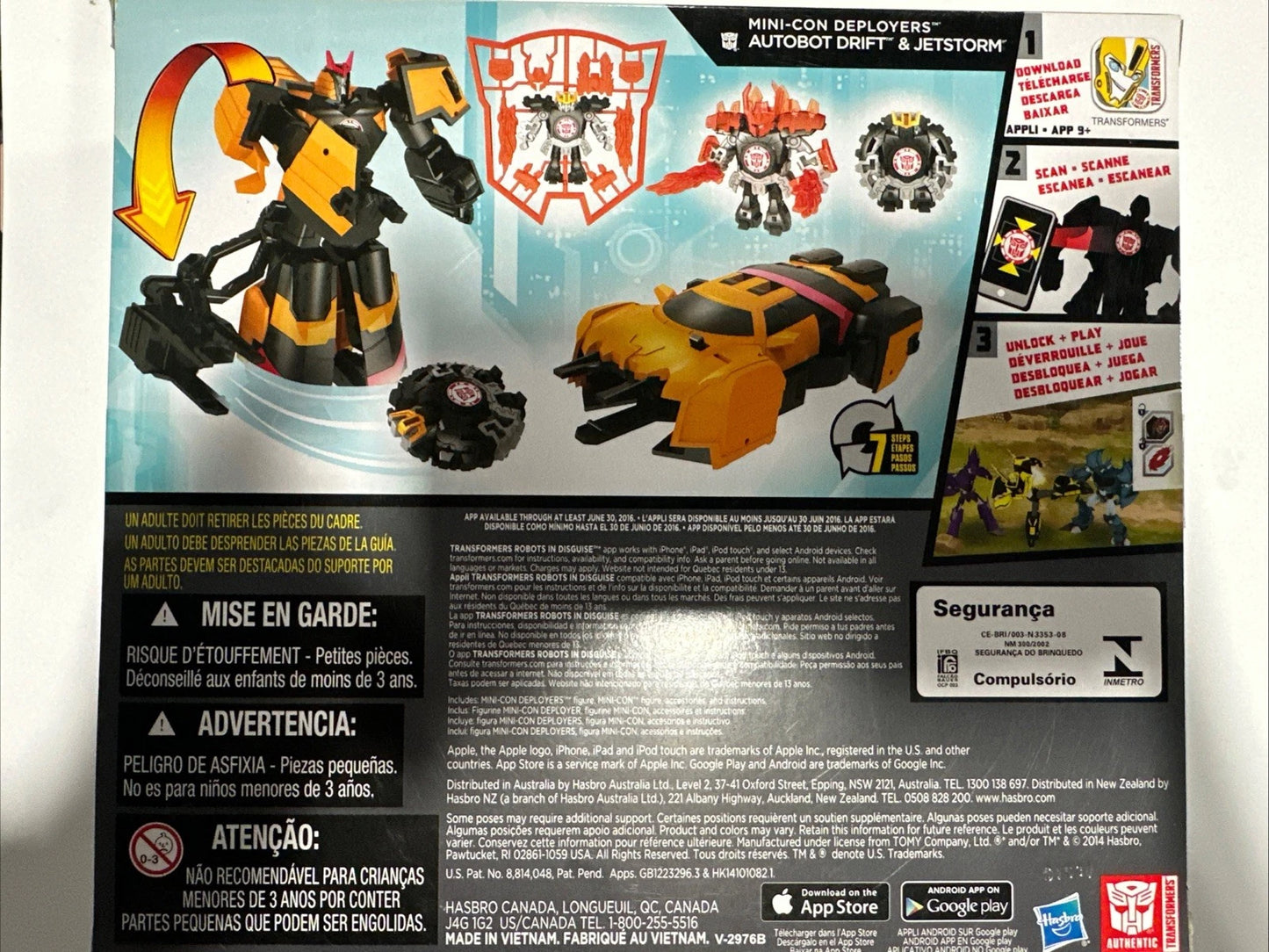 Transformers Robots in Disguise Mini-Con Deployers Autobot Drift & Jetstorm New!