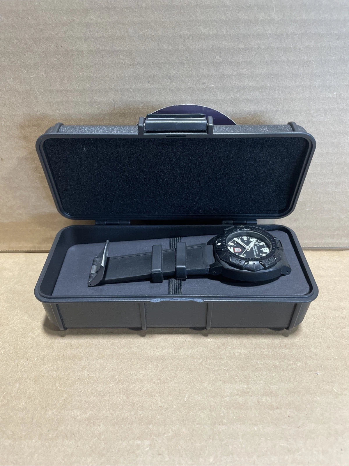 Luminox 0215.SL Sentry Black/ Red Dial Bright Night Vision Illumination