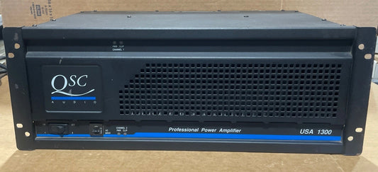 QSC USA 1300 Professional Power Amplifier 650W 4 OH Tested
