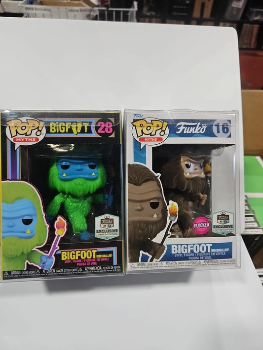 Funko Pop! Bigfoot (Marshmallow) #28 #16 Funko HQ Exclusive - LE Blacklight