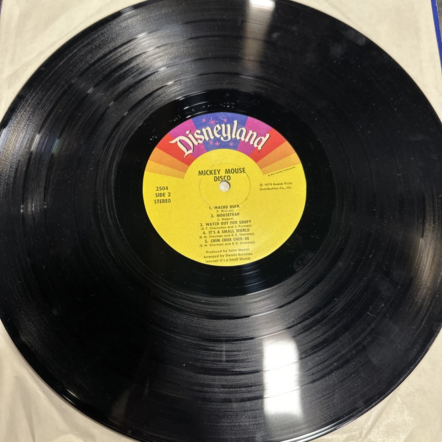 Mickey Mouse Disco Vinyl LP Record 1979 Disneyland 2504 Disney Music vg+